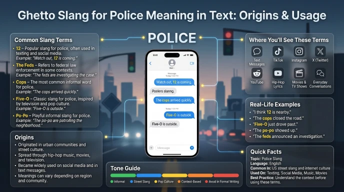 ghetto slang for police