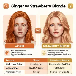 Ginger vs Strawberry Blonde