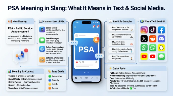 Psa meaning slang