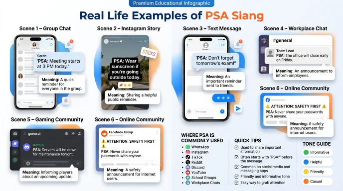 Real Life Examples of PSA Slang
