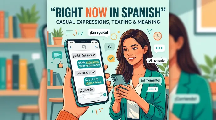 right now in spanish slang