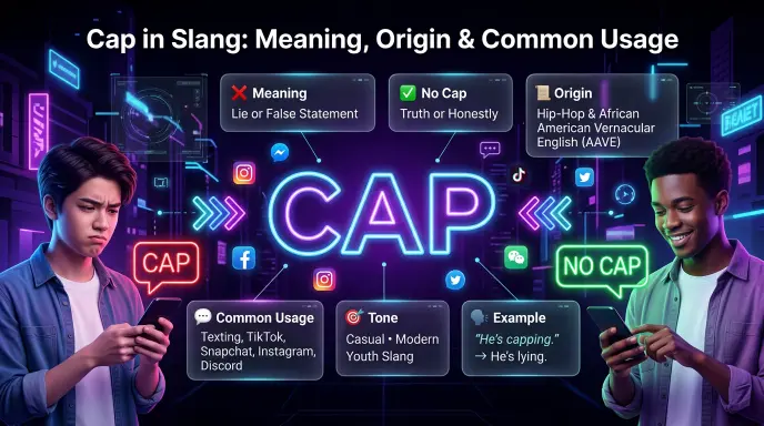 what does cap mean in slang