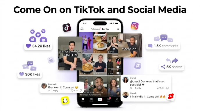 Come On on TikTok and Social Media