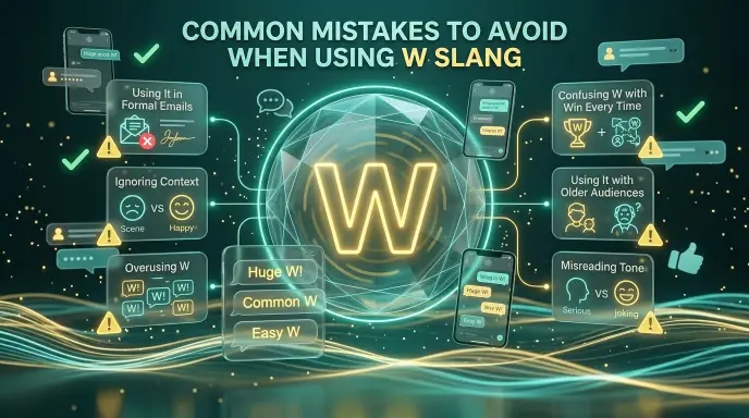 Common Mistakes to Avoid When Using W Slang