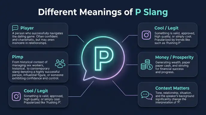 Different Meanings of P Slang