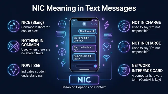 NIC Meaning in Text Messages