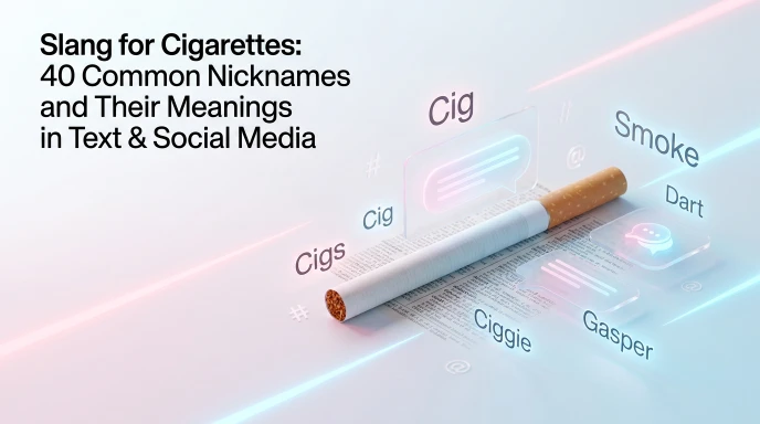 slang for cigarettes