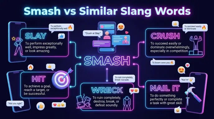Smash vs Similar Slang Words