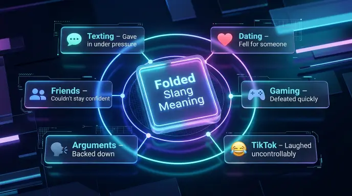 what does folded mean in slang