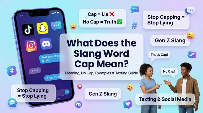 what does the slang word cap mean