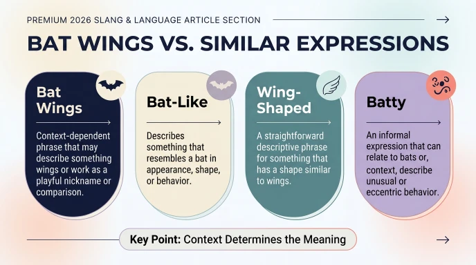 Bat Wings vs. Similar Expressions