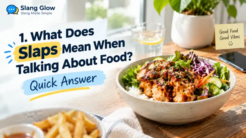 what does slaps mean when talking about food