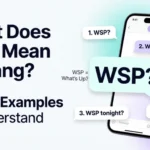 what does wsp mean in slang