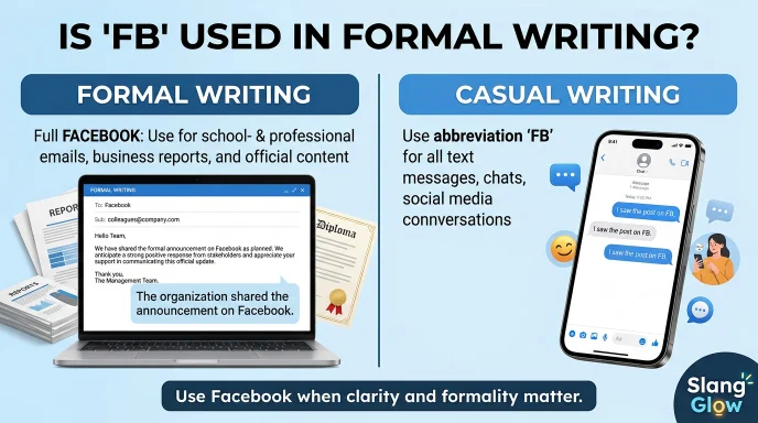 Is FB Used in Formal Writing?