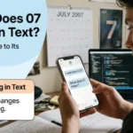 what does 07 mean in text
