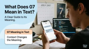 what does 07 mean in text
