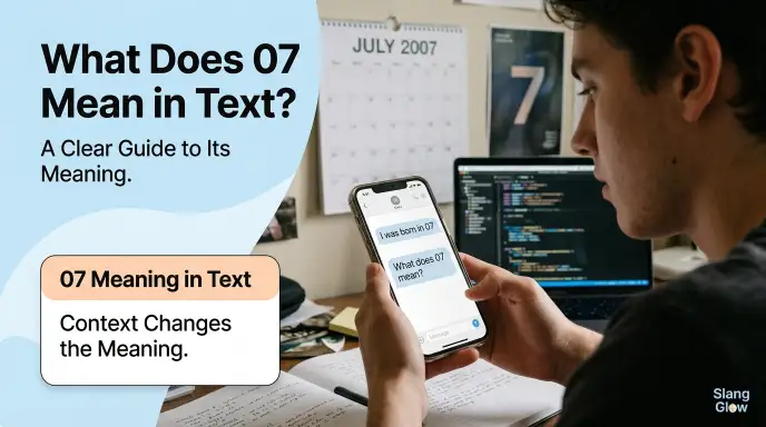 what does 07 mean in text